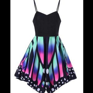 Cool Butterfly Wings Sleeveless Dress